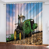 2025 NEW Agriculture Tractor Curtains Pattern Blackout Window Drapes